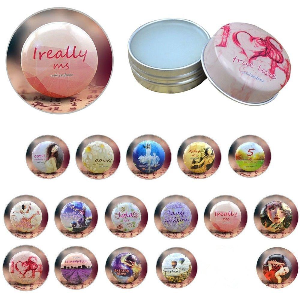 1PC 15g Solid Perfume for Men Women Portable Round Box Solid Perfume