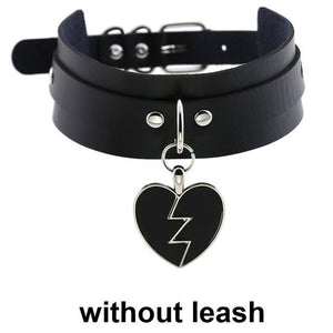 punk Choker Collar  leather choker Bondage cosplay Goth jewelry