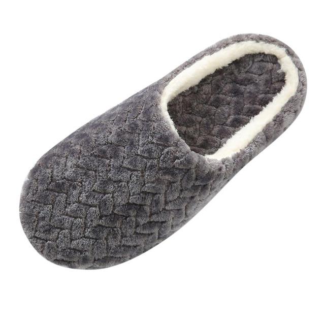 Dropship Shoes Slipper Womens Men Home Fluffy House Winter Warm Slippers