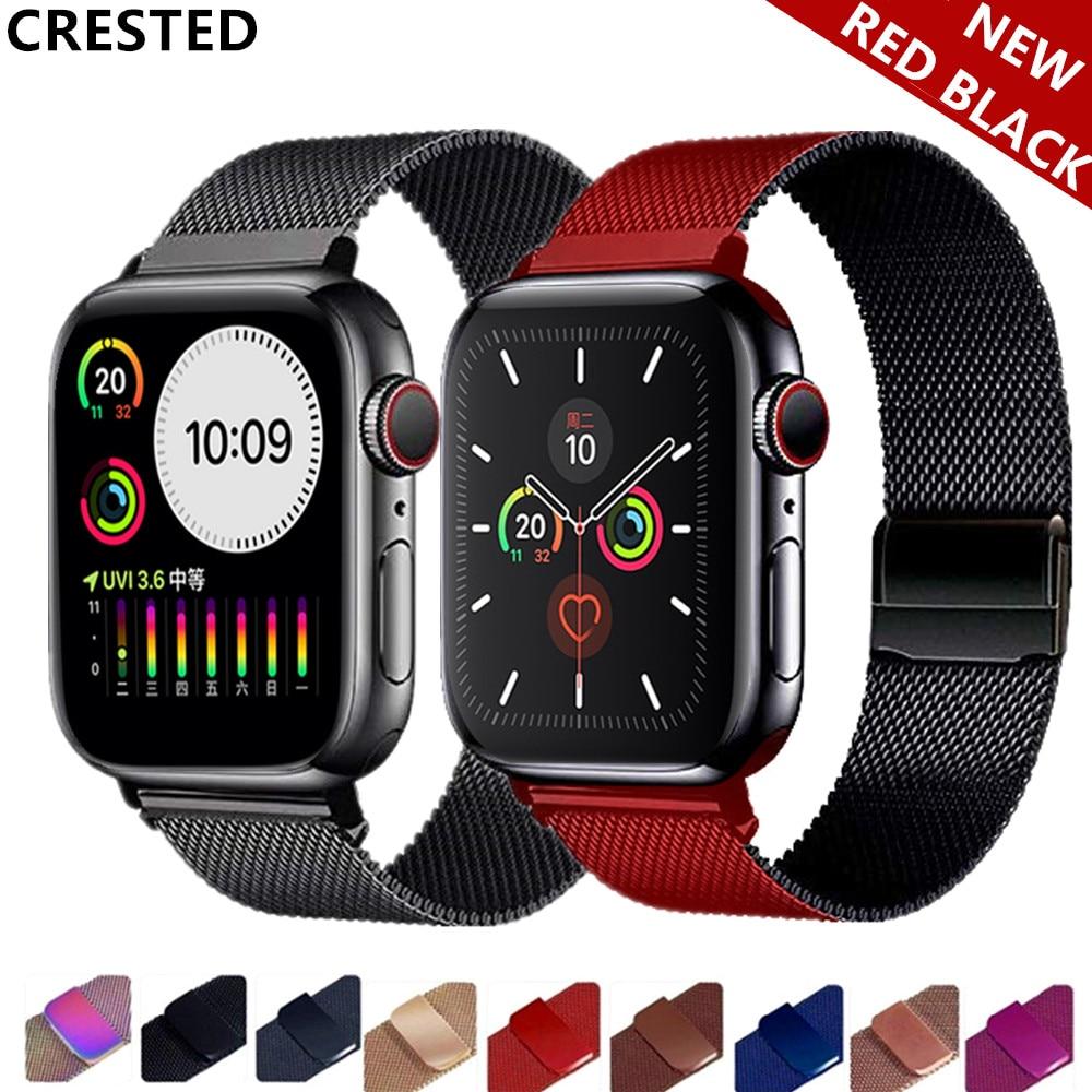 Milanese Loop Strap For Apple Watch band pulseira apple watch 5 4 3 band 44mm/40mm iwatch 5 42mm 38mm correa watchband bracelet