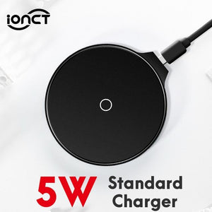 iONCT QI Wireless Charger For iPhone X 8 Plus XR XS Max For Samsung S8 S9 For Huawei Xiaomi Charging Charger Wireless Pad Dock