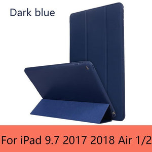 Case For IPad Air 2 3 9.7 Pro 10.5 Case Cover For IPad Air 2 1 2018 2017 2019 Soft Silicone PU Leather Cover Auto Sleep