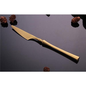 Stainless Steel Cutlery Set Gold Dinnerware Set Western Food Cutlery