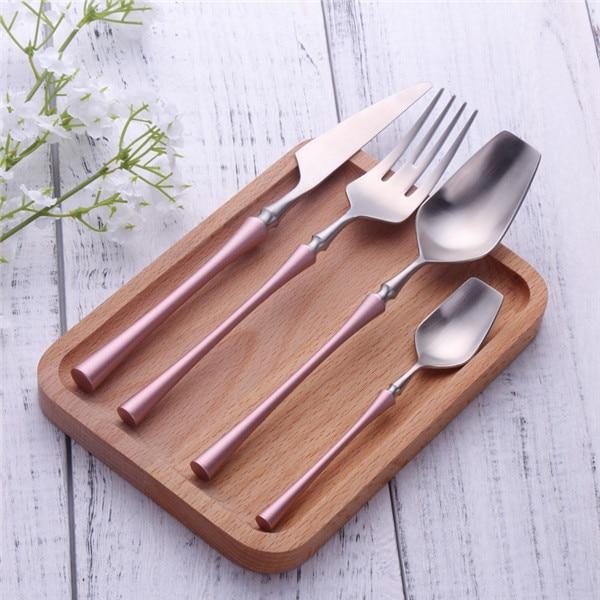 Stainless Steel Cutlery Set Gold Dinnerware Set Western Food Cutlery