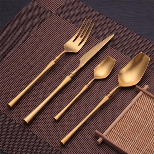 Stainless Steel Cutlery Set Gold Dinnerware Set Western Food Cutlery