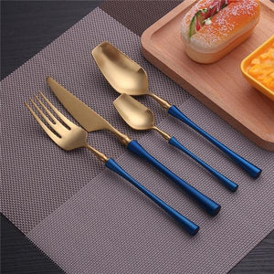 Stainless Steel Cutlery Set Gold Dinnerware Set Western Food Cutlery