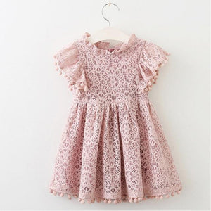 Girls Dresses Fashion Girl Dress Lace Floral Design Baby Girls Dress