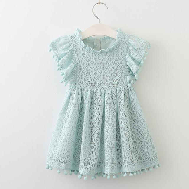 Girls Dresses Fashion Girl Dress Lace Floral Design Baby Girls Dress