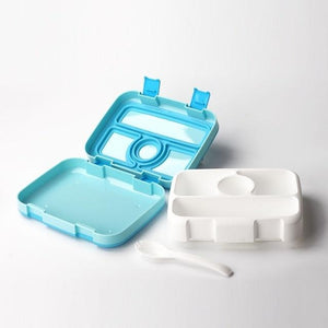 MICCK Portable Lunch Box For Kids With Compartment New Cartoon Microwavable Bento Box Leakproof Food Container Gift Tableware