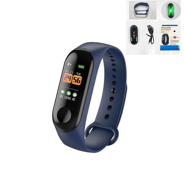 M3 Smart Band Fitness Tracker Smart Bracelet Heart Rate Monitor Watches Waterproof Sport Wristband For Men Women Smartband