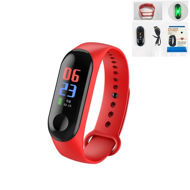 M3 Smart Band Fitness Tracker Smart Bracelet Heart Rate Monitor Watches Waterproof Sport Wristband For Men Women Smartband