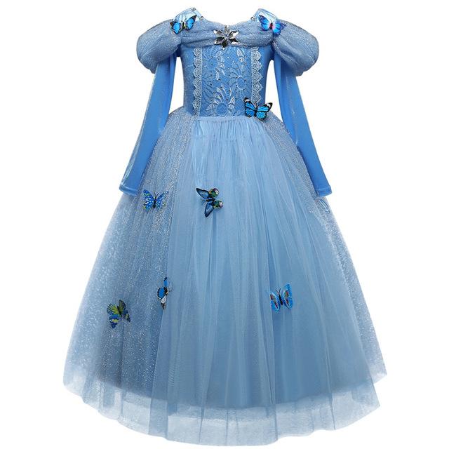 5 6 7 8 9 10 Years Girls Dress Halloween Cosplay Sleeping Beauty Princess Dresses