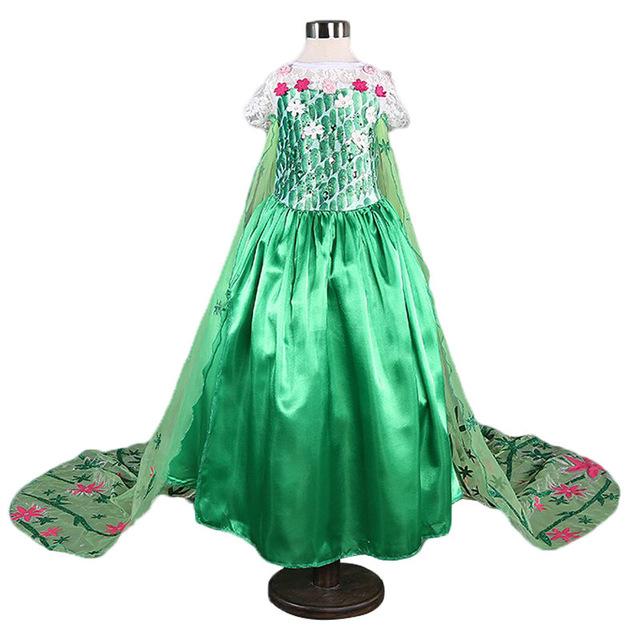 5 6 7 8 9 10 Years Girls Dress Halloween Cosplay Sleeping Beauty Princess Dresses