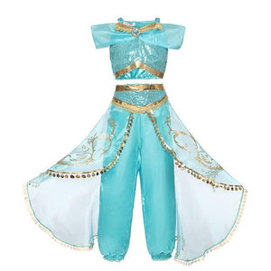 5 6 7 8 9 10 Years Girls Dress Halloween Cosplay Sleeping Beauty Princess Dresses