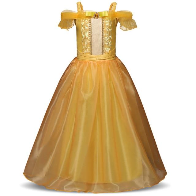 5 6 7 8 9 10 Years Girls Dress Halloween Cosplay Sleeping Beauty Princess Dresses