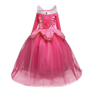 5 6 7 8 9 10 Years Girls Dress Halloween Cosplay Sleeping Beauty Princess Dresses