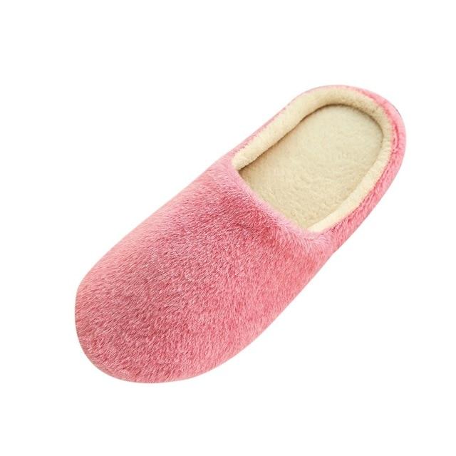 Dropship Shoes Slipper Womens Men Home Fluffy House Winter Warm Slippers