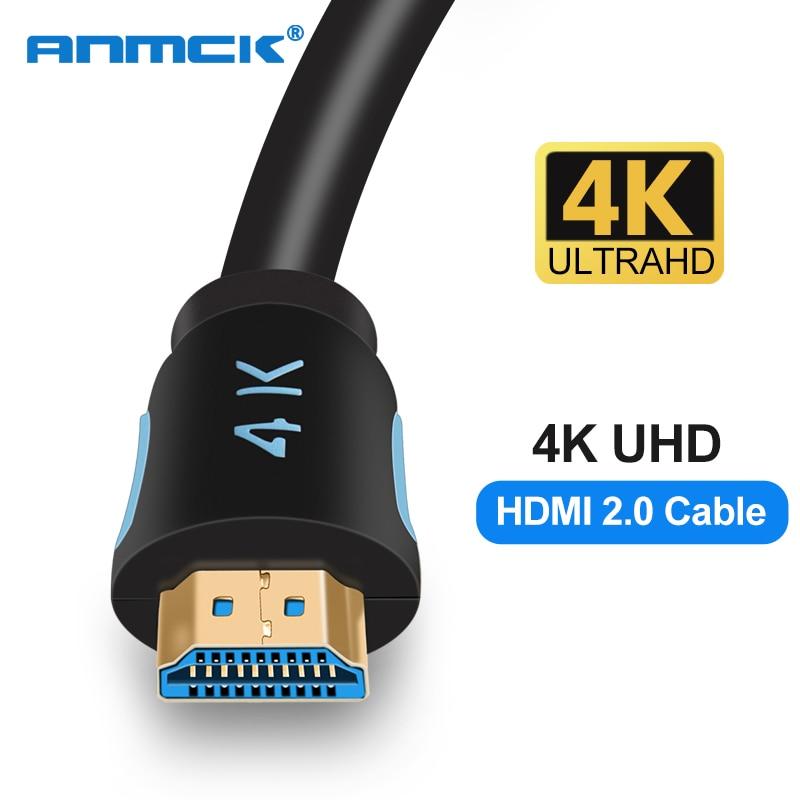 Anmck HDMI Cable 2.0 HDMI to HDMI 3m 5m 8m 10m 15m Support ARC 3D HDR 4K 60Hz Ultra HD for Splitter Switch PS4 TV Box Projector