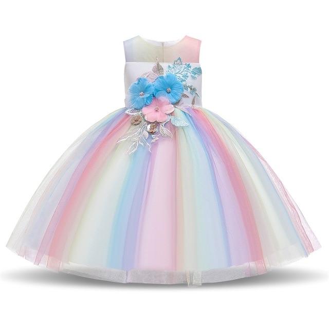 Girls Dress Elegant New Year Princess Children Party Dress