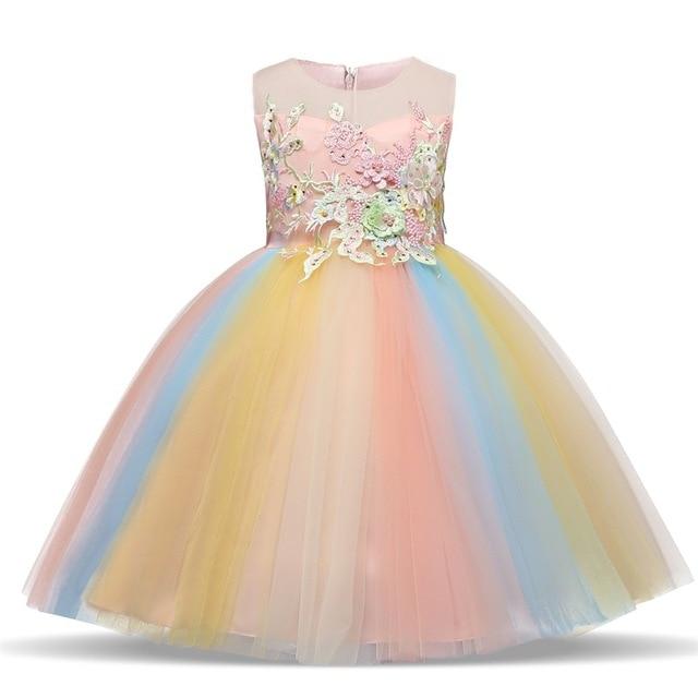 Girls Dress Elegant New Year Princess Children Party Dress