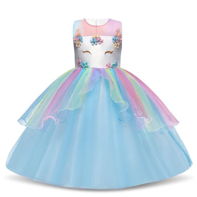 Girls Dress Elegant New Year Princess Children Party Dress