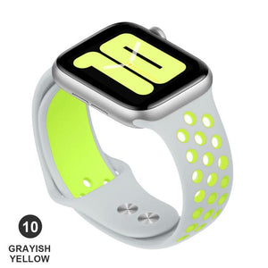 Soft Silicone Replacement Sport Band For Apple Watch 38mm 40mm Series 1 2 3 4 5 42mm 44mm Wrist Bracelet Strap For iWatch Sports