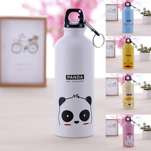 500ML Lovely Cartoon Animal Water Bottle Suitable  Portable Hydro Flask Kids Household Outdoor Sport Water Bottle