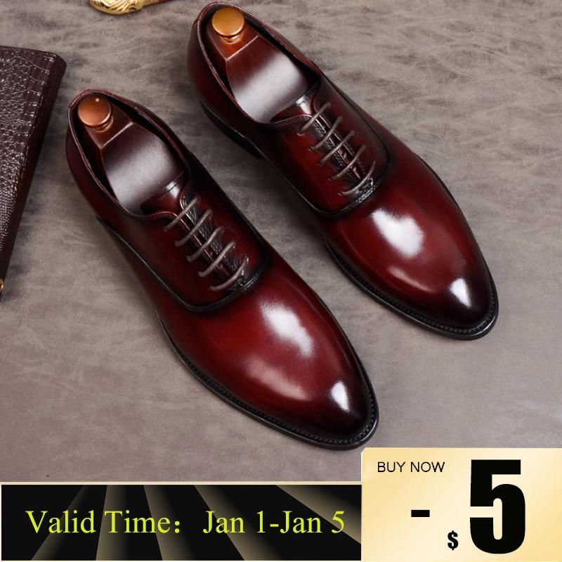 formal shoes genuine leather oxford shoes for men italian