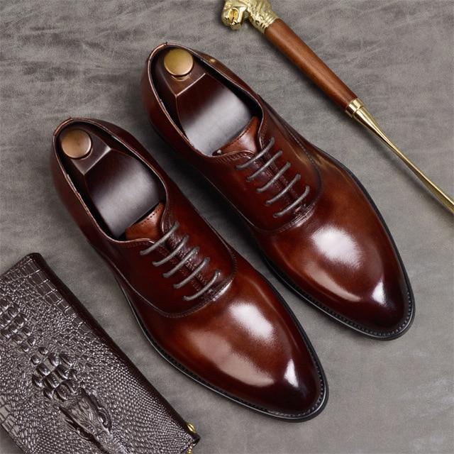formal shoes genuine leather oxford shoes for men italian