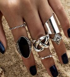 5pcs/Set High Quality Style Rings Set Classic Shape Pattern