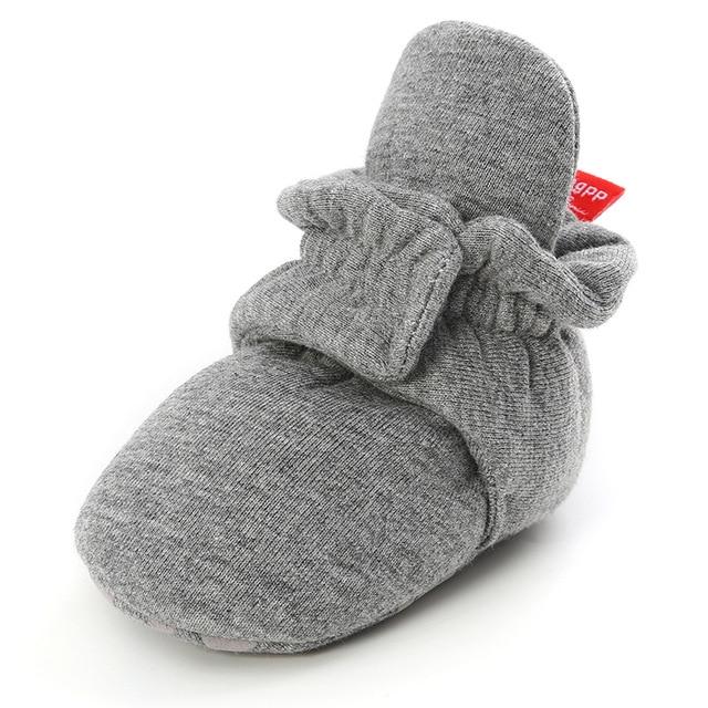 Newborn Baby Socks Shoes Boy Girl Star Toddler First Walkers Booties Cotton Comfort Soft Anti-slip Warm Infant Crib Shoes