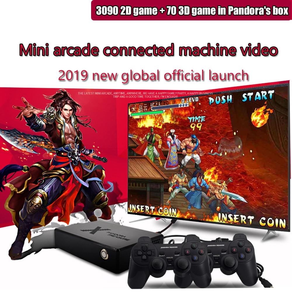 Whatsko Pandora's box mini arcade game machine 3100 upgrade built-in 3160 2D/3D games video games retro game xbox one 2 gamepad