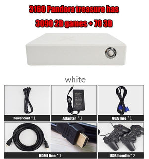 Whatsko Pandora's box mini arcade game machine 3100 upgrade built-in 3160 2D/3D games video games retro game xbox one 2 gamepad