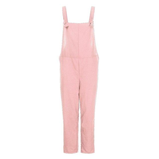 Womail bodysuit Women Summer Casual Loose Dungarees Pocket Rompers Long Jumpsuit Trousers fashion 2019 peto mujer dropship