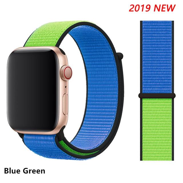 Strap for Apple Watch 5 band correa apple watch 42mm 44mm 38 mm 40mm iwatch series 5 4 3 2 nylon pulseira bracelet watchband 44