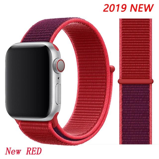 Strap for Apple Watch 5 band correa apple watch 42mm 44mm 38 mm 40mm iwatch series 5 4 3 2 nylon pulseira bracelet watchband 44