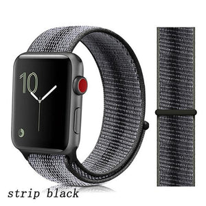 Strap for Apple Watch 5 band correa apple watch 42mm 44mm 38 mm 40mm iwatch series 5 4 3 2 nylon pulseira bracelet watchband 44