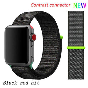 Strap for Apple Watch 5 band correa apple watch 42mm 44mm 38 mm 40mm iwatch series 5 4 3 2 nylon pulseira bracelet watchband 44