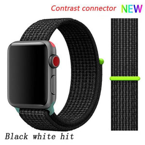 Strap for Apple Watch 5 band correa apple watch 42mm 44mm 38 mm 40mm iwatch series 5 4 3 2 nylon pulseira bracelet watchband 44