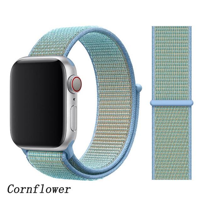 Strap for Apple Watch 5 band correa apple watch 42mm 44mm 38 mm 40mm iwatch series 5 4 3 2 nylon pulseira bracelet watchband 44