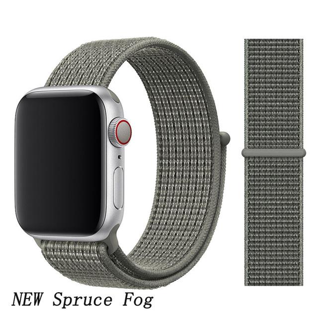 Strap for Apple Watch 5 band correa apple watch 42mm 44mm 38 mm 40mm iwatch series 5 4 3 2 nylon pulseira bracelet watchband 44