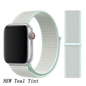 Strap for Apple Watch 5 band correa apple watch 42mm 44mm 38 mm 40mm iwatch series 5 4 3 2 nylon pulseira bracelet watchband 44