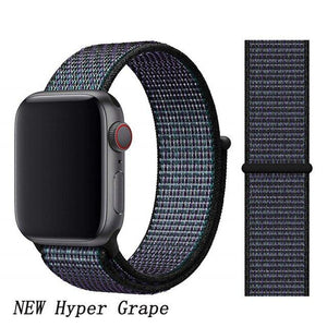 Strap for Apple Watch 5 band correa apple watch 42mm 44mm 38 mm 40mm iwatch series 5 4 3 2 nylon pulseira bracelet watchband 44