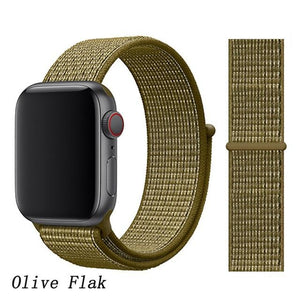 Strap for Apple Watch 5 band correa apple watch 42mm 44mm 38 mm 40mm iwatch series 5 4 3 2 nylon pulseira bracelet watchband 44