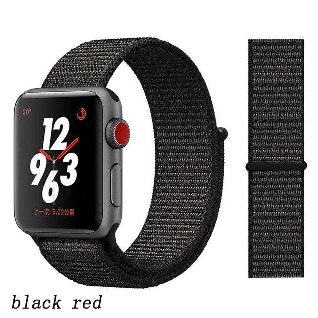 Strap for Apple Watch 5 band correa apple watch 42mm 44mm 38 mm 40mm iwatch series 5 4 3 2 nylon pulseira bracelet watchband 44