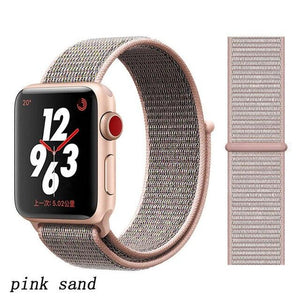 Strap for Apple Watch 5 band correa apple watch 42mm 44mm 38 mm 40mm iwatch series 5 4 3 2 nylon pulseira bracelet watchband 44