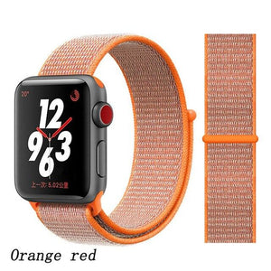 Strap for Apple Watch 5 band correa apple watch 42mm 44mm 38 mm 40mm iwatch series 5 4 3 2 nylon pulseira bracelet watchband 44