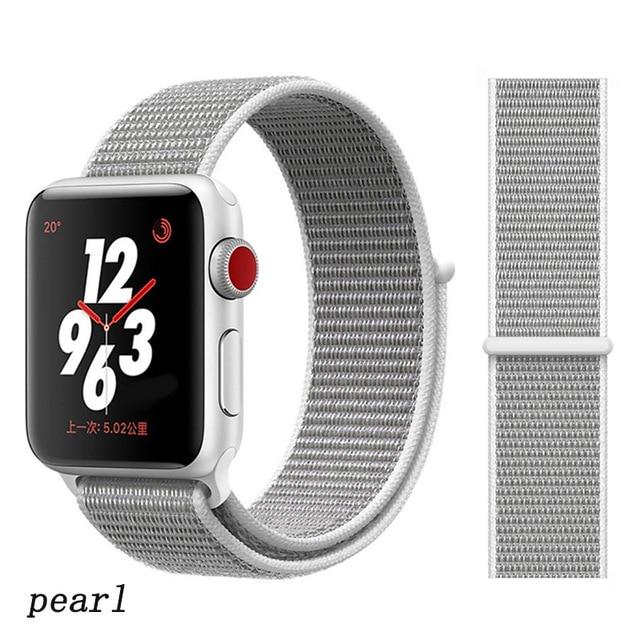 Strap for Apple Watch 5 band correa apple watch 42mm 44mm 38 mm 40mm iwatch series 5 4 3 2 nylon pulseira bracelet watchband 44