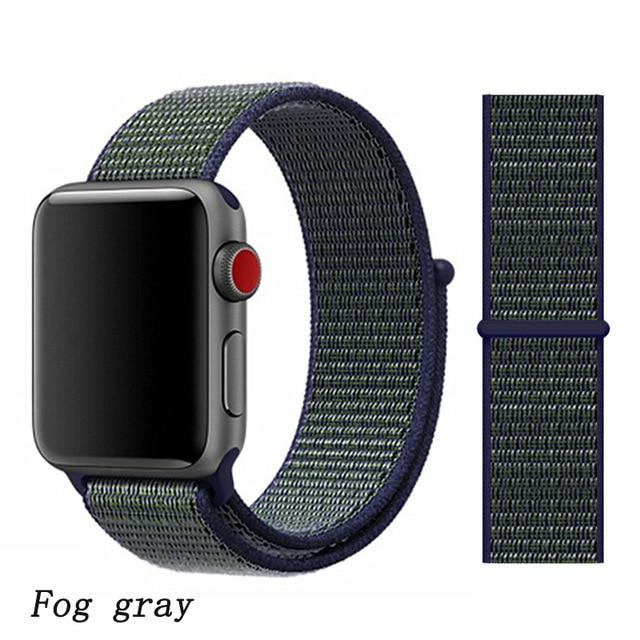 Strap for Apple Watch 5 band correa apple watch 42mm 44mm 38 mm 40mm iwatch series 5 4 3 2 nylon pulseira bracelet watchband 44