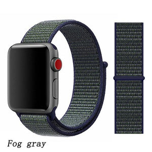 Strap for Apple Watch 5 band correa apple watch 42mm 44mm 38 mm 40mm iwatch series 5 4 3 2 nylon pulseira bracelet watchband 44